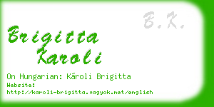 brigitta karoli business card